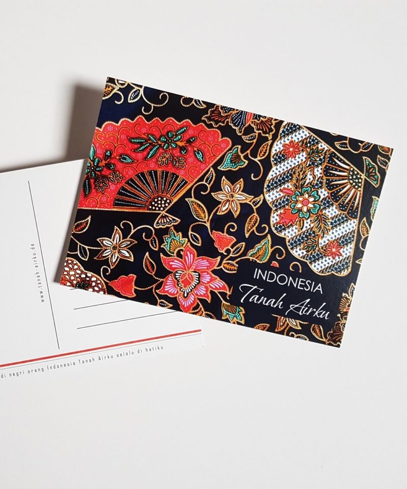Postkarte Batik Kipas