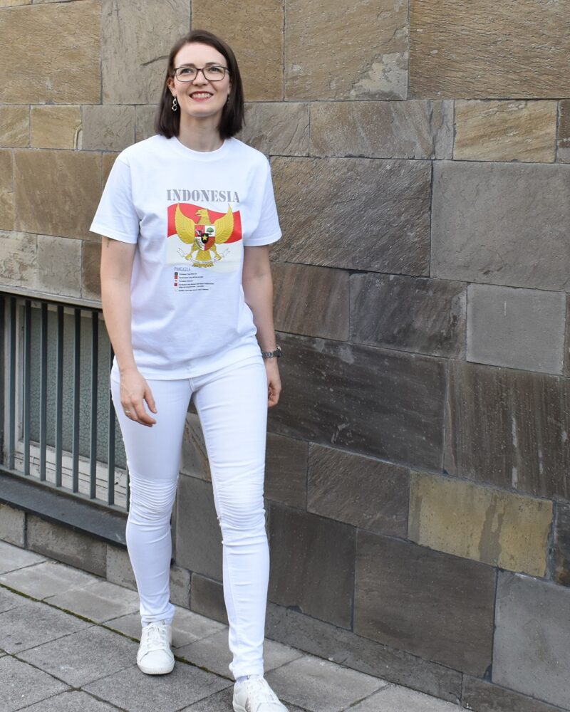 T-Shirt weiß Garuda Pancasila – Bild 2