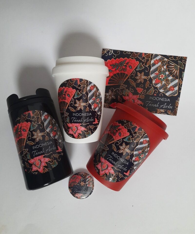 SET Kaffeebecher Batik Kipas